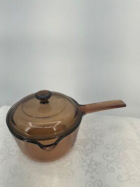 Corning Visions 1L Amber Glass Saucepan With Lid‎